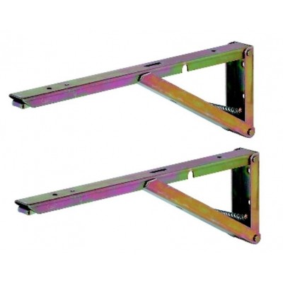 2 Folding Bracket, steel, 380mm (15") shelf support bracket 88 lbs-NEW   361386092341